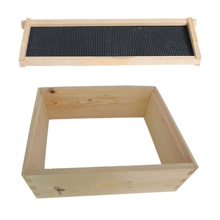 Good Land Bee Supply Beekeeping Beehive Kit includes Super Box, Spacer, Frames and Foundations GL-1SK